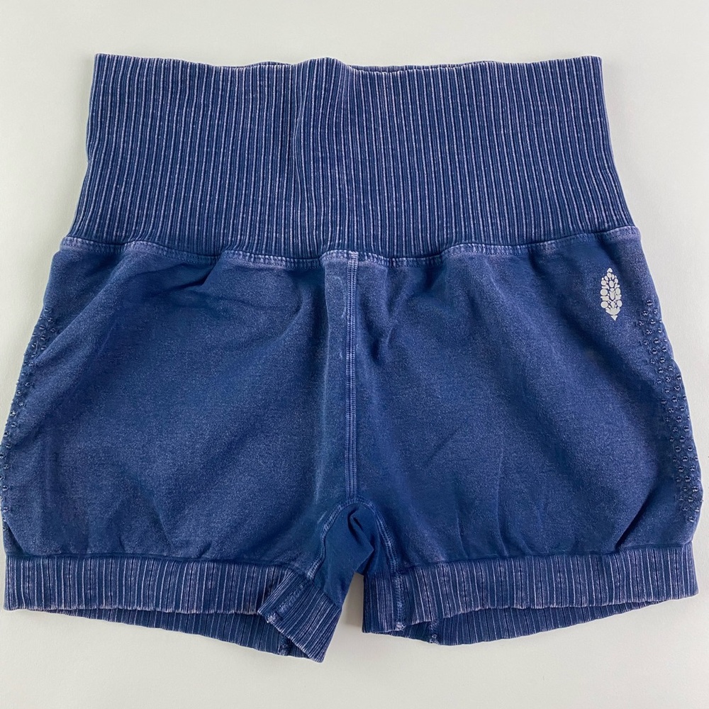 Free People Movement Good Karma Running Shorts - Navy Blue (M/L)